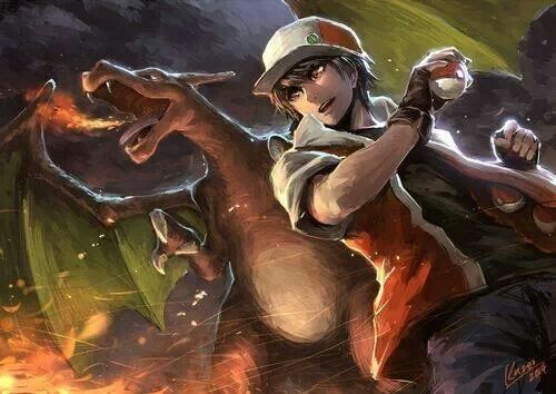 pokemon trainer red art