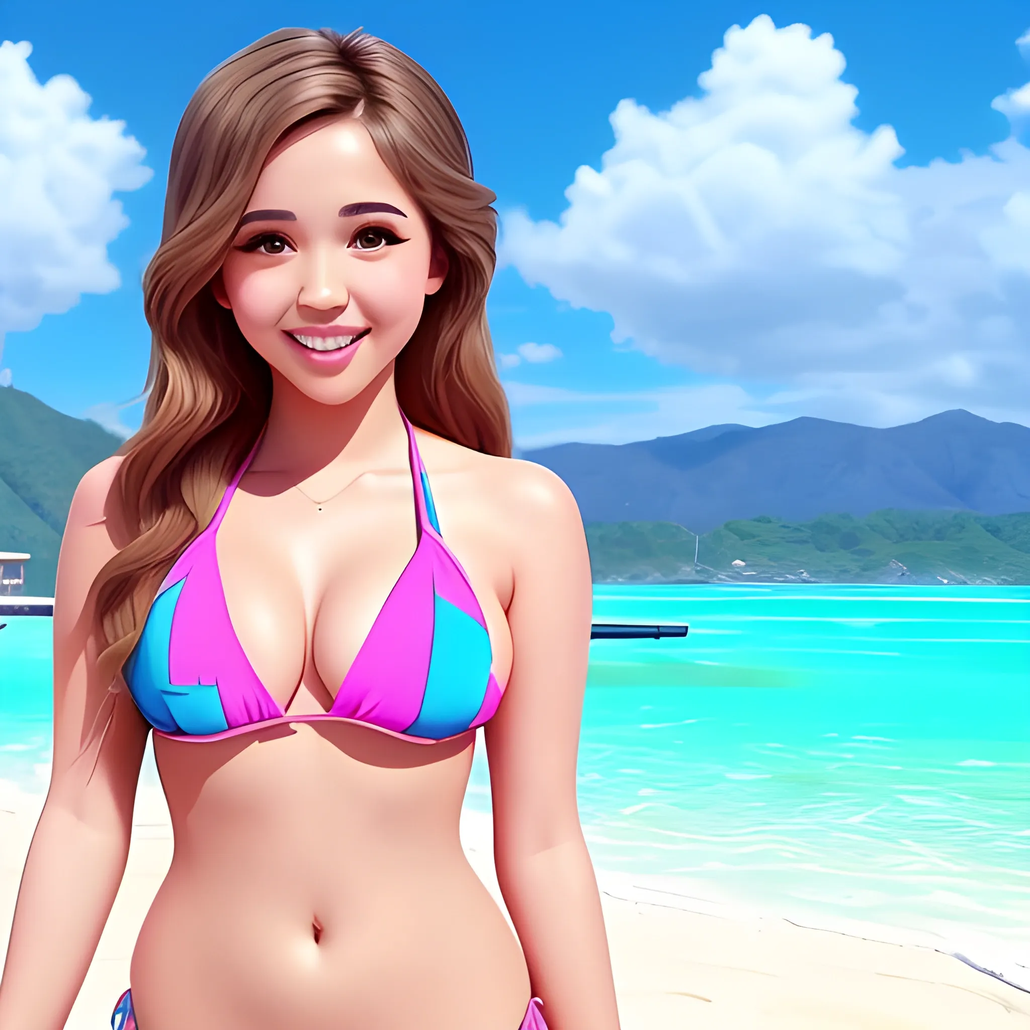 pokimane bikini