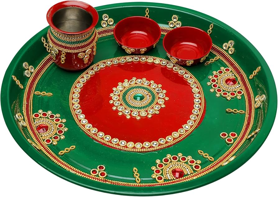 pooja plates images