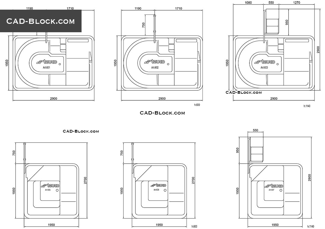 pool cad block