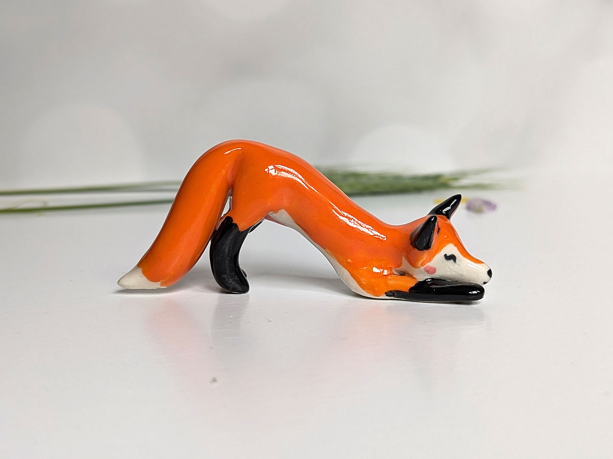 porcelain fox figurine