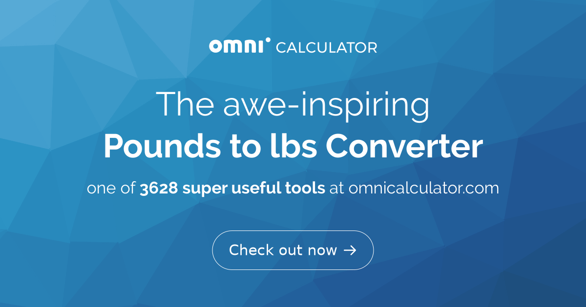 pounds to lbs converter