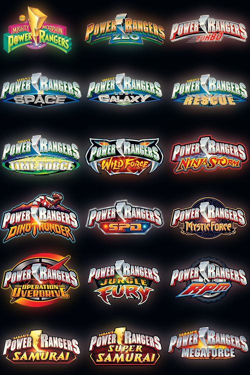 power rangers seasons list