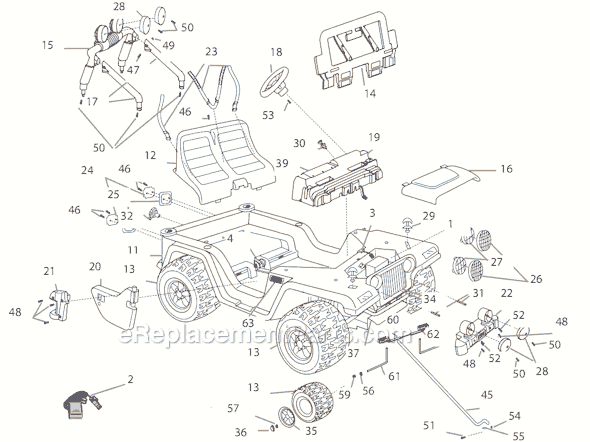 power wheels parts