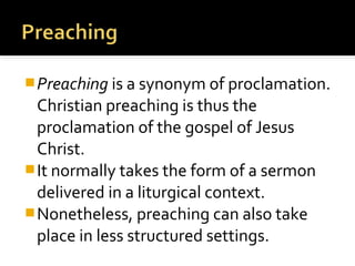 preaching synonym