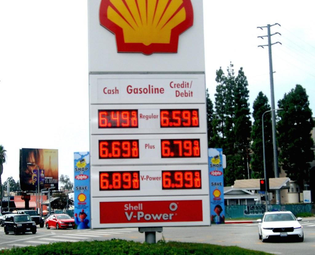 price shell gas