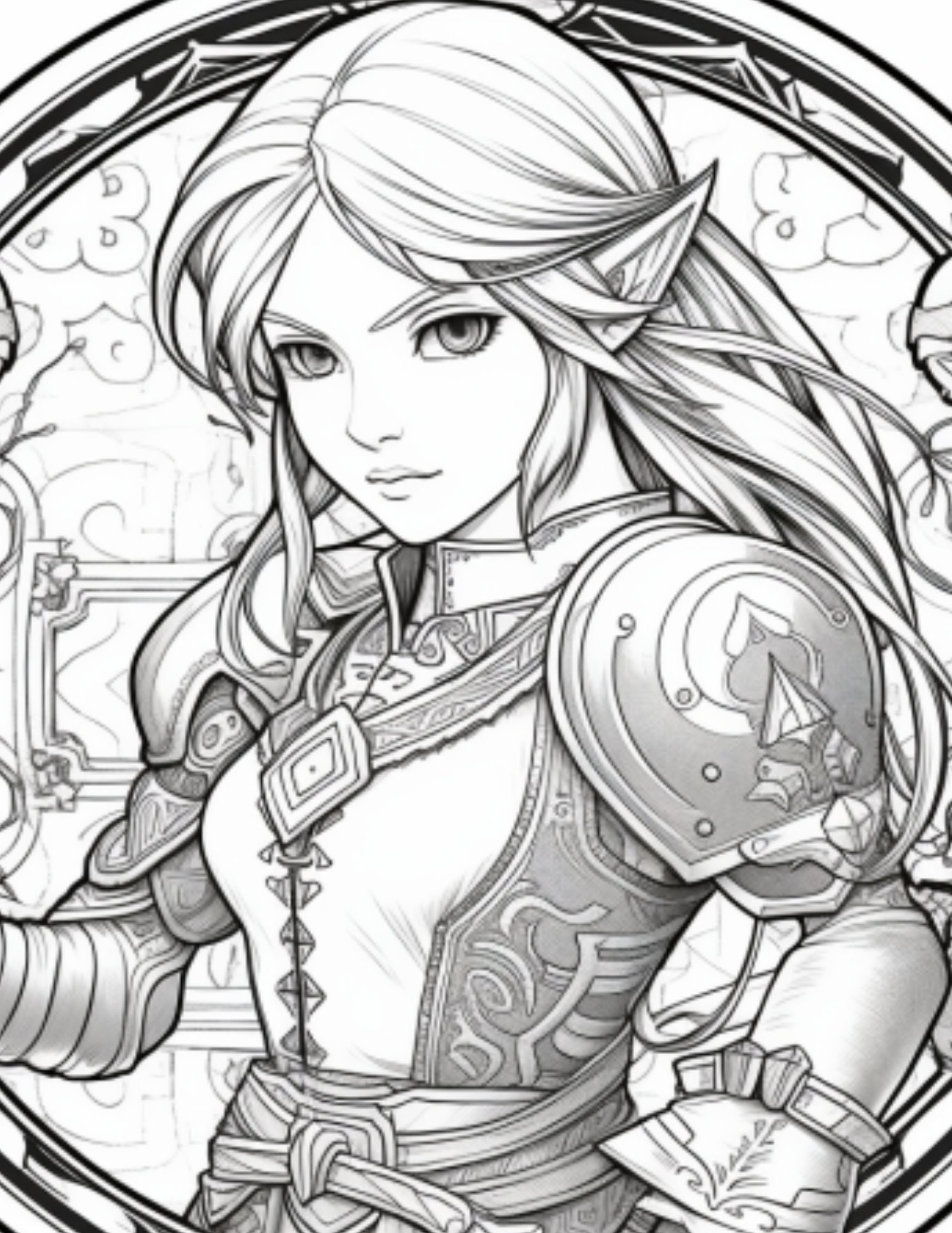 printable zelda coloring pages