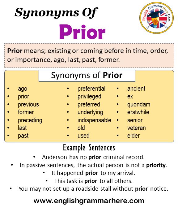 prior synonyms