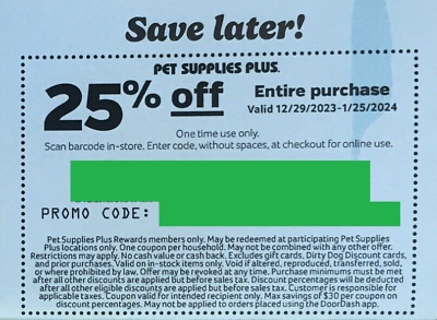 promo code pet supplies plus