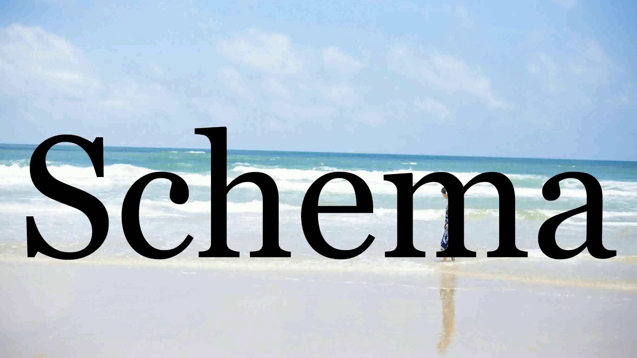 pronunciation of schema