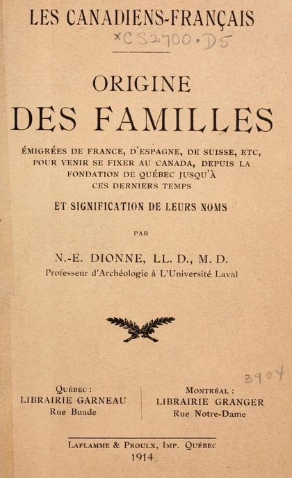 provenance du nom de famille