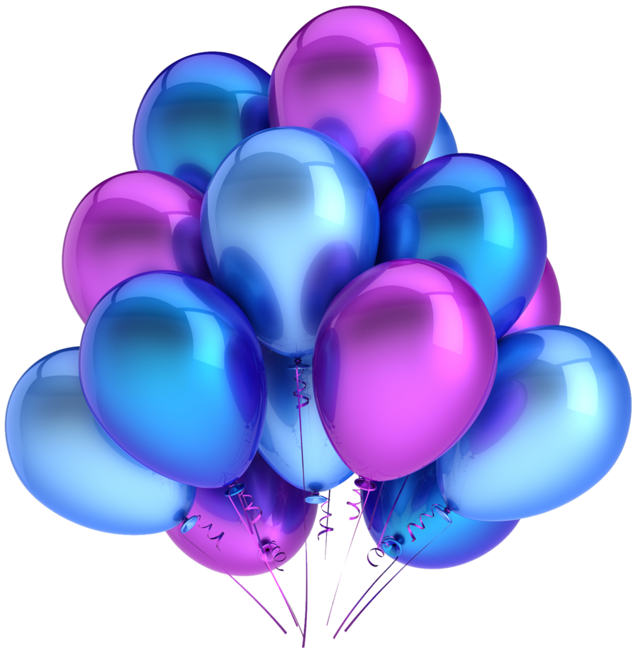 purple balloons png