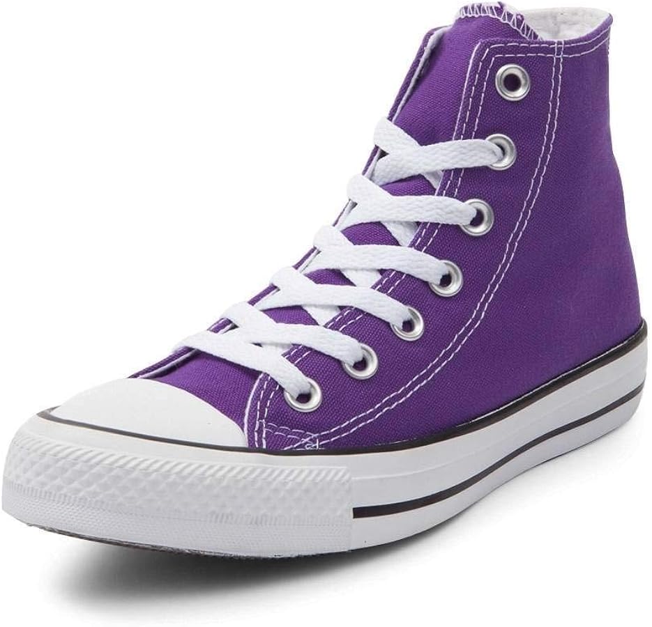 purple high top converse