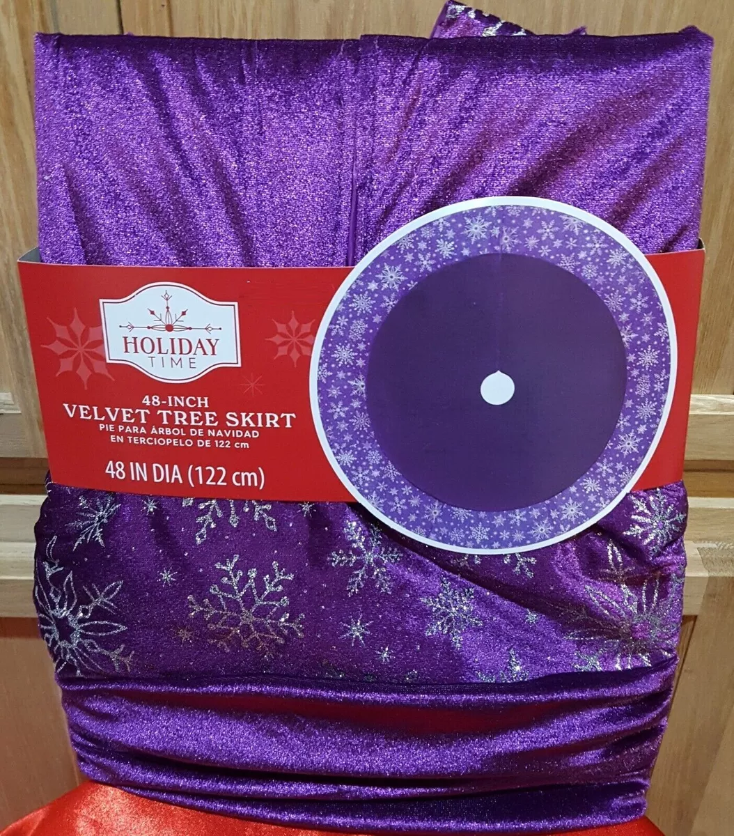 purple velvet tree skirt