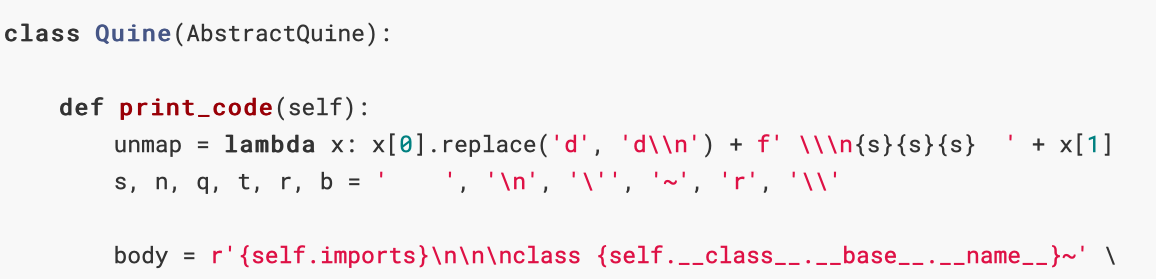 python quine