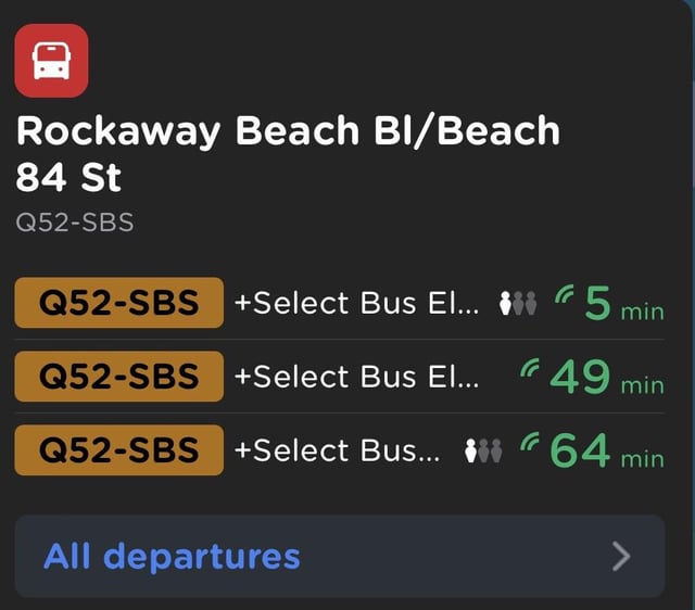 q53 bus timetable