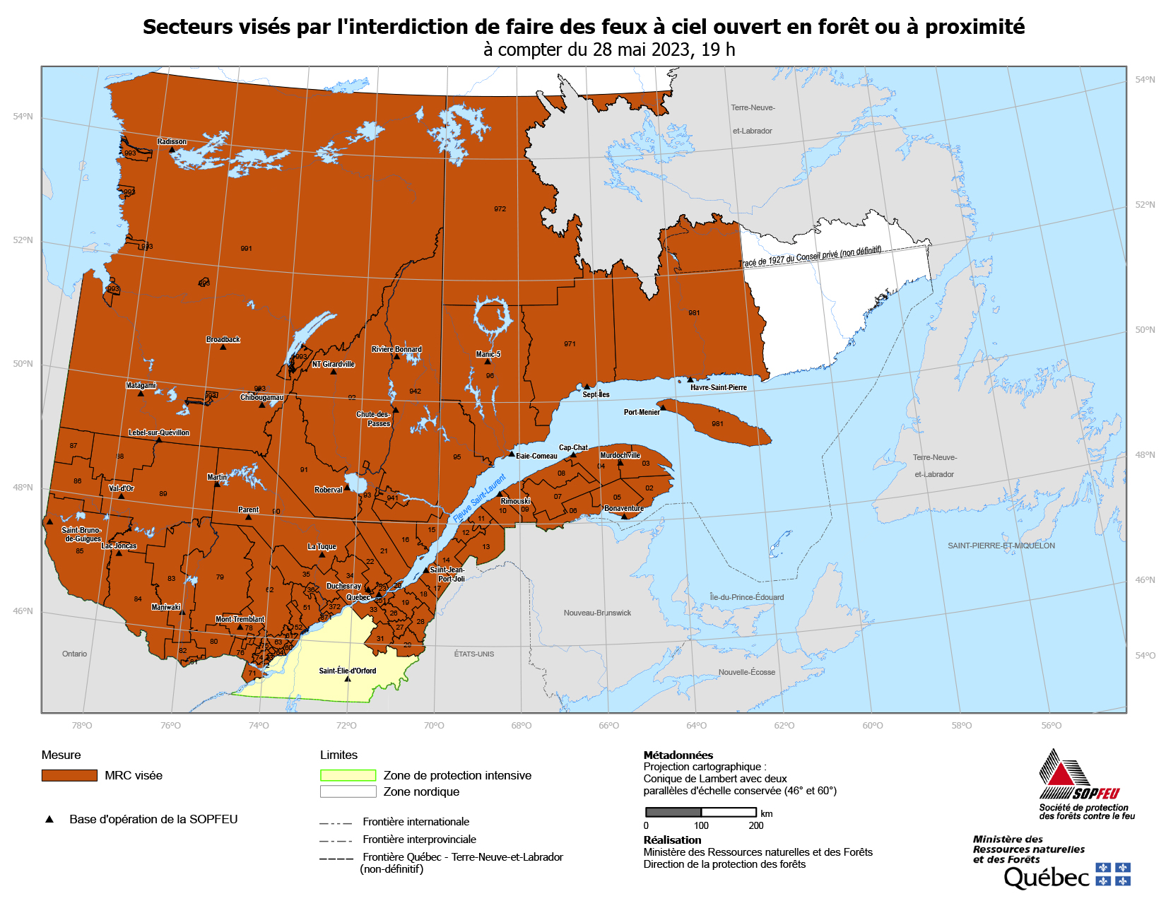 qubec fire map