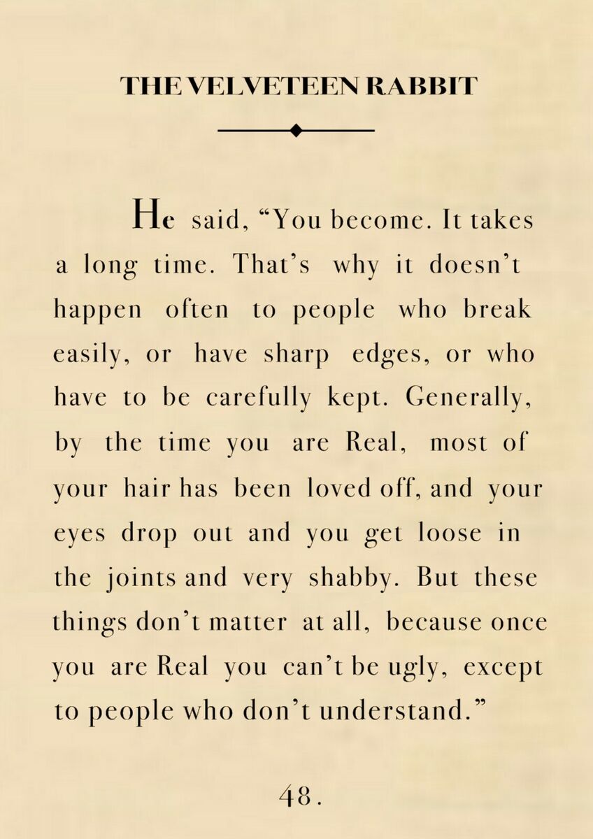 quotes from velveteen rabbit