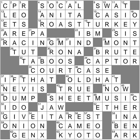 racket crossword clue