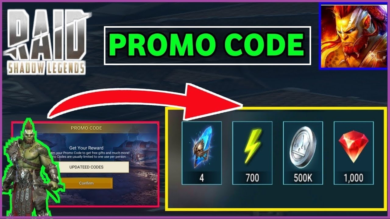 raid promo codes