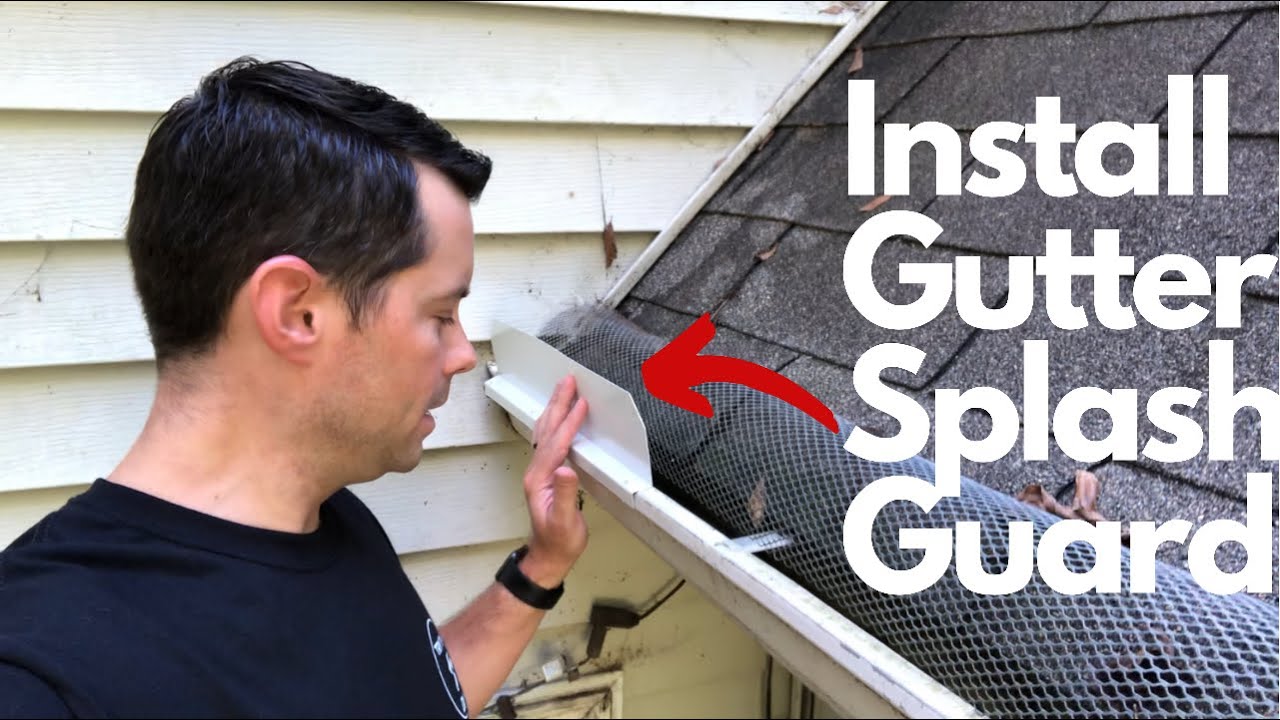 rain gutter splash guard