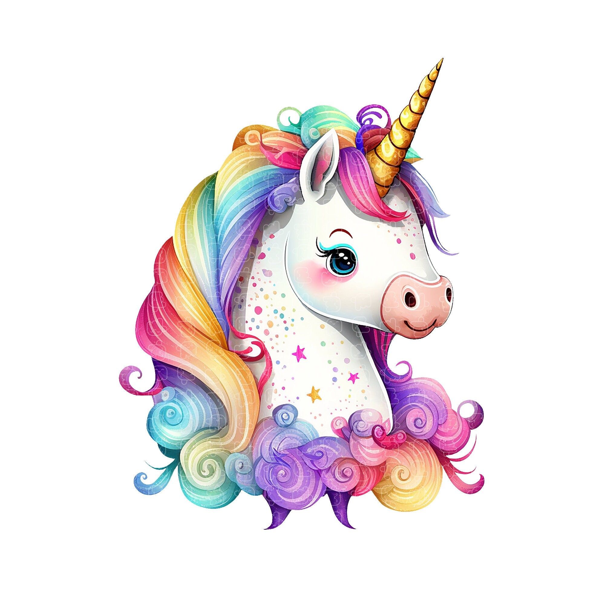 rainbow unicorn clipart