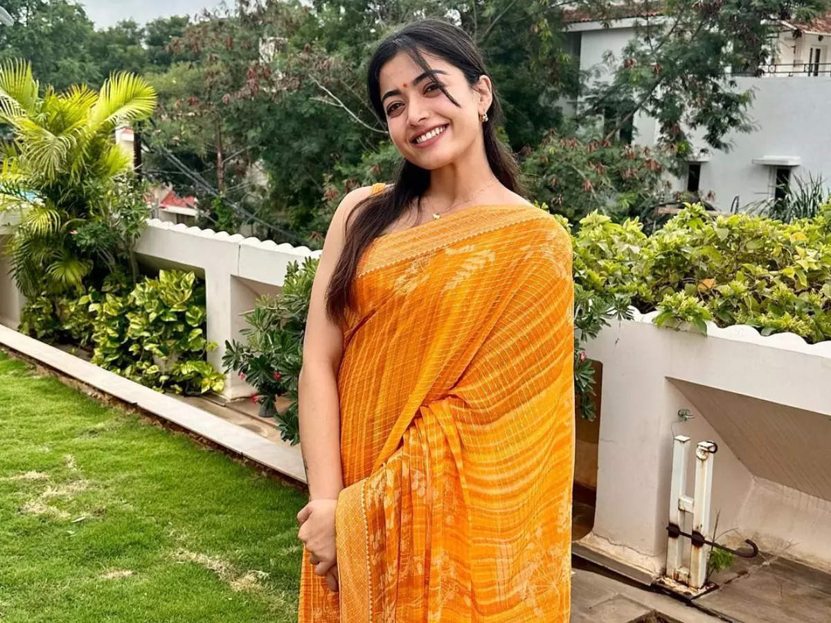 rashmika mandanna in saree photos