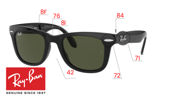 ray ban replacement parts