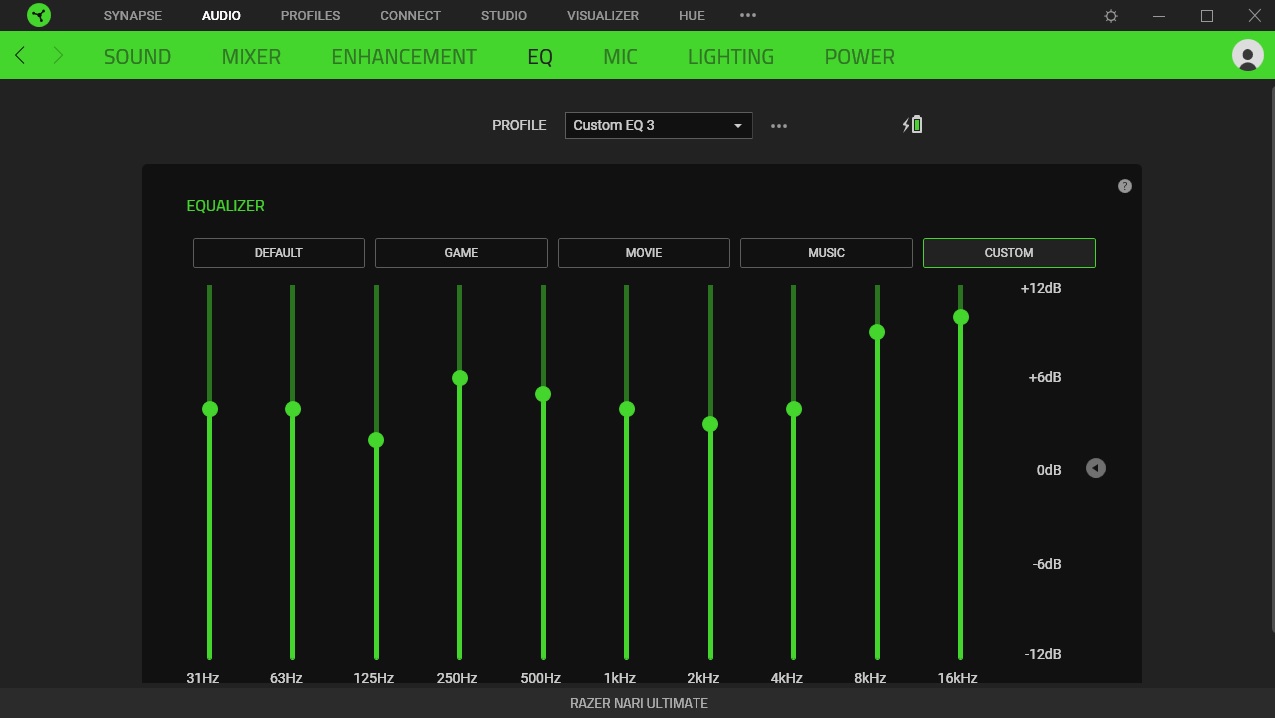 razer synapse audio settings