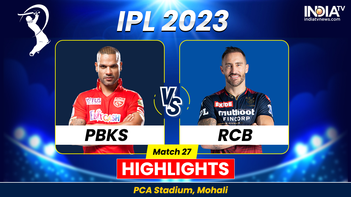 rcb vs punjab highlights