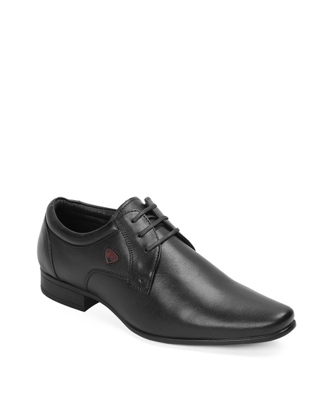 red chief black derby shoes