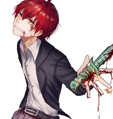 red hair anime male