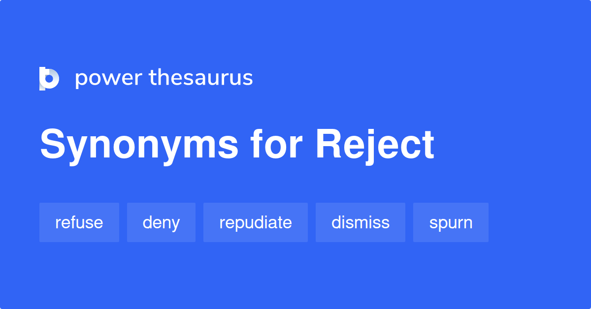 reject thesaurus