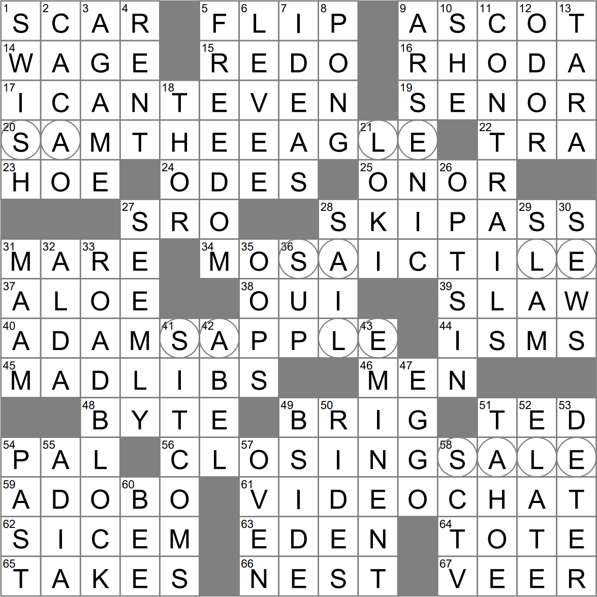 release crossword clue