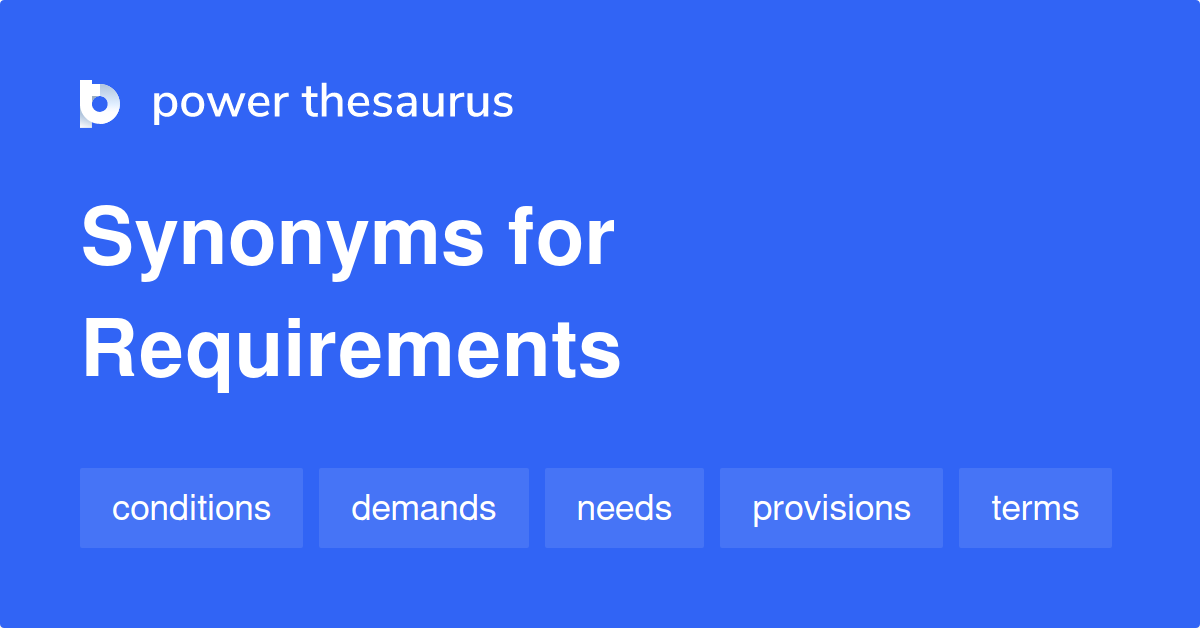 requirements synonym