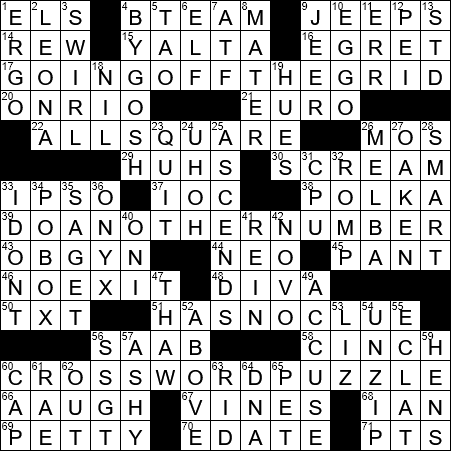 responds crossword clue