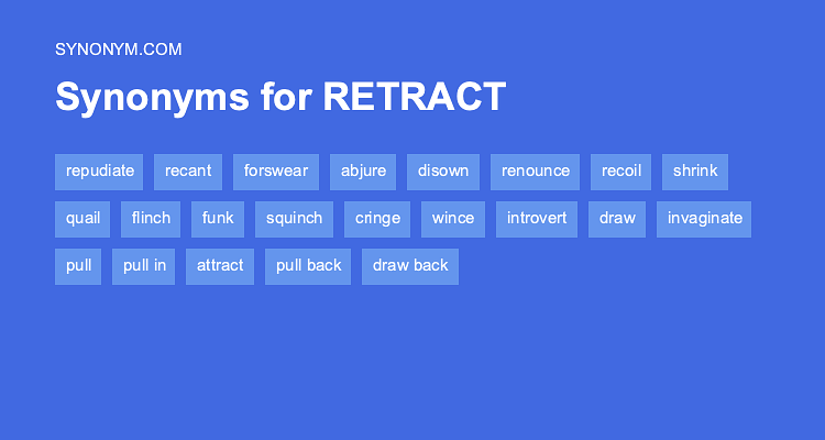 retract synonym