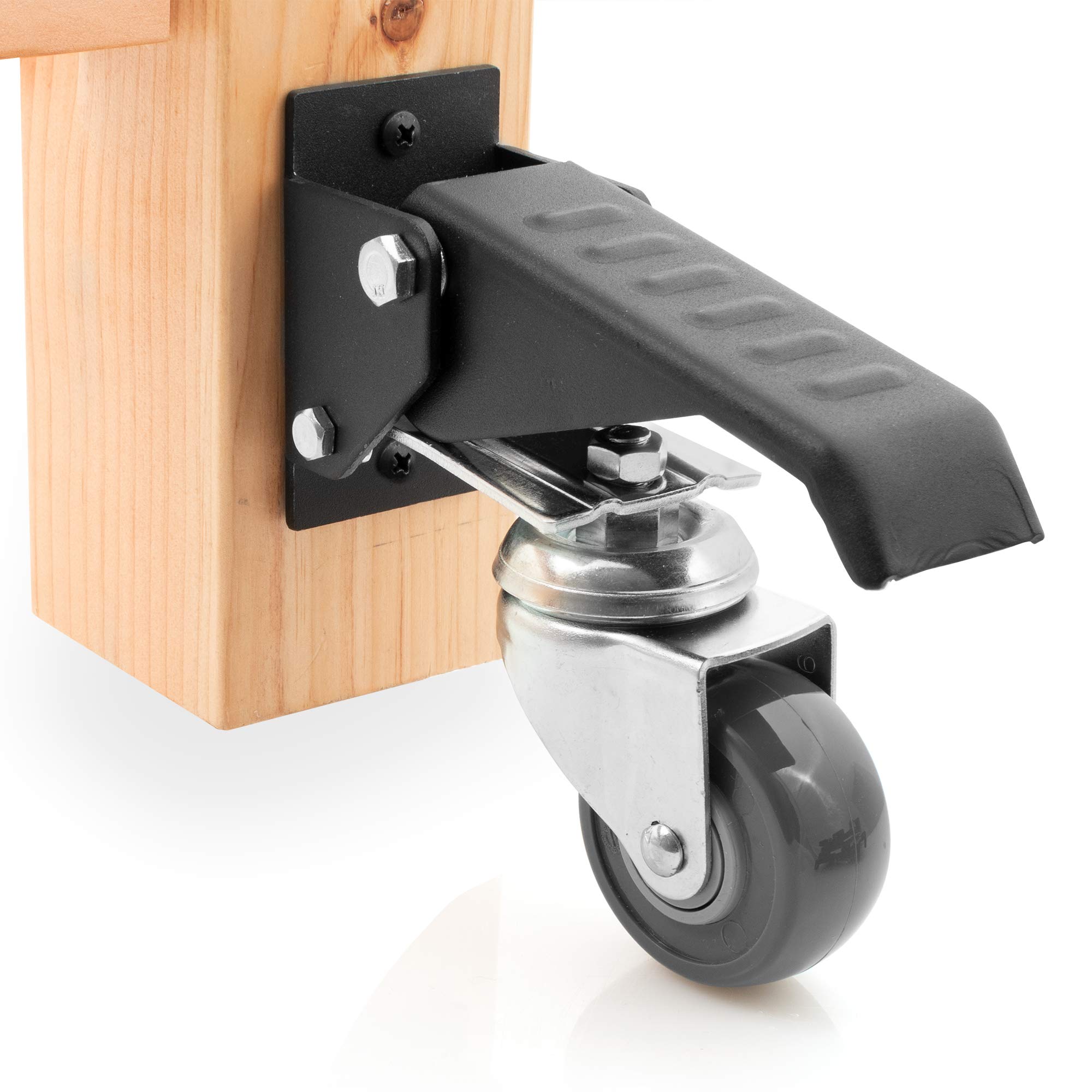 retractable casters for workbench