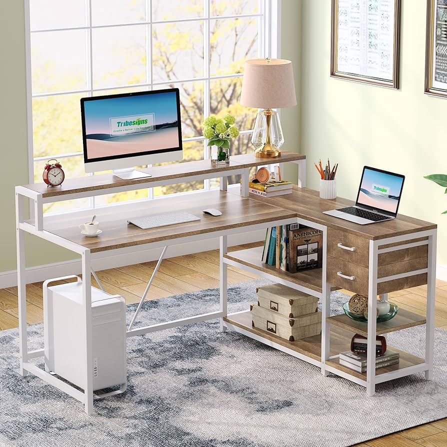 reversible l desk