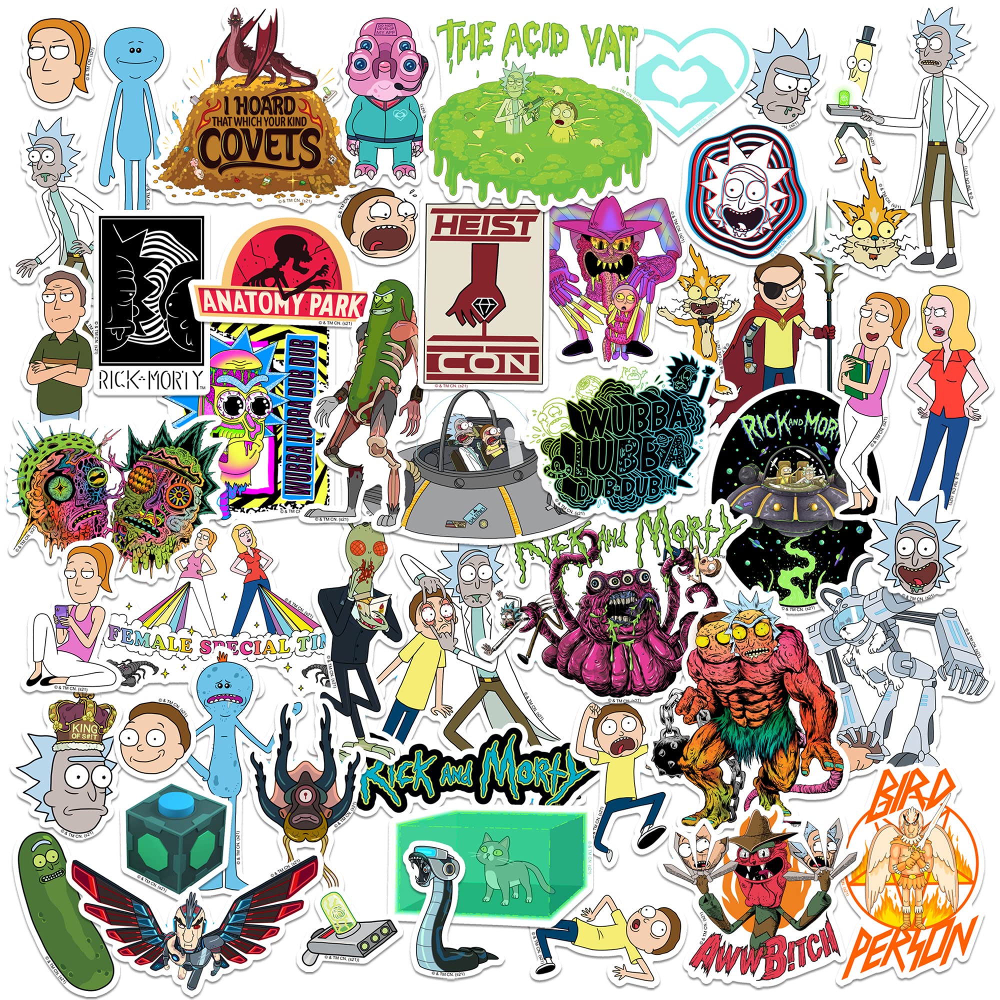 rick and morty stickers