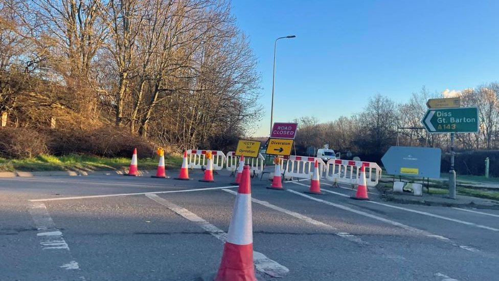 road closures bury st edmunds