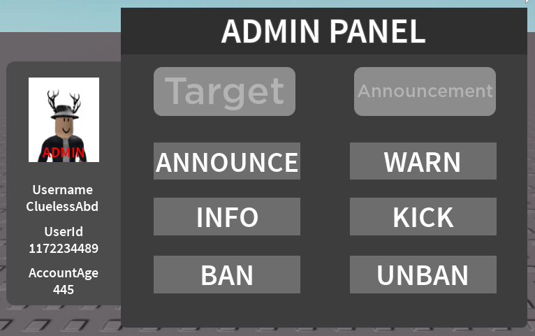 roblox admin console