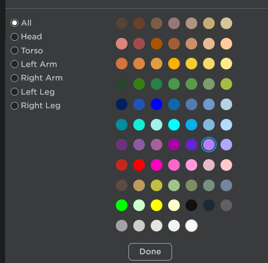 roblox colors