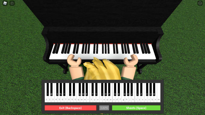 roblox piano sheets