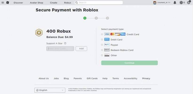 roblox star code