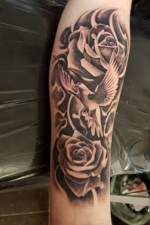 rose dove tattoo