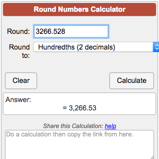 round to the nearest hundredth calculator