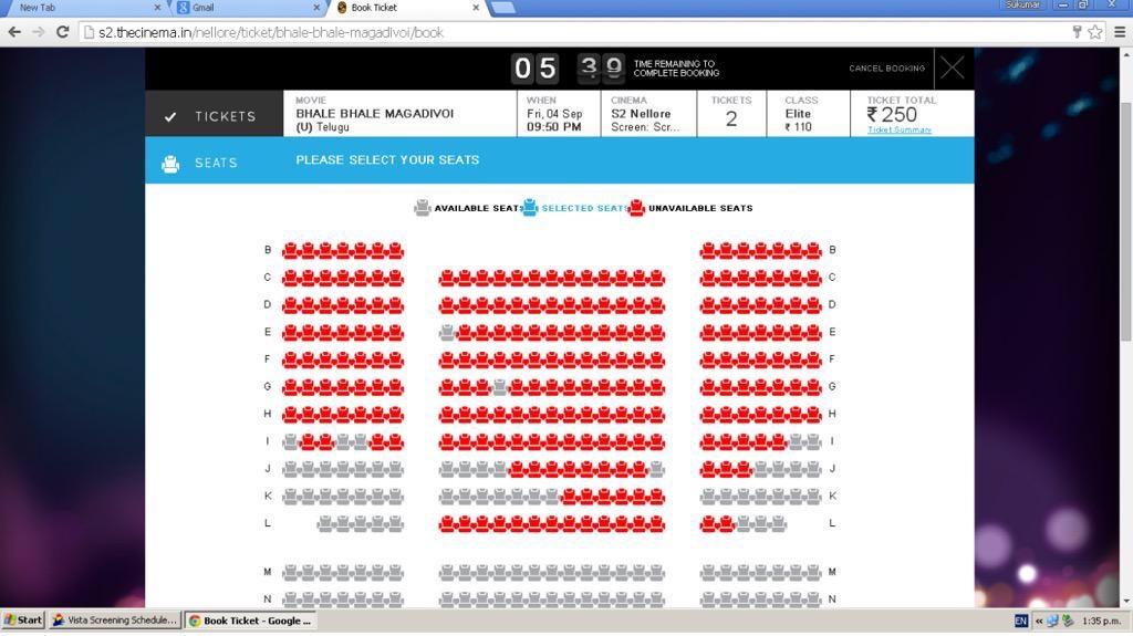 s2 ticket booking