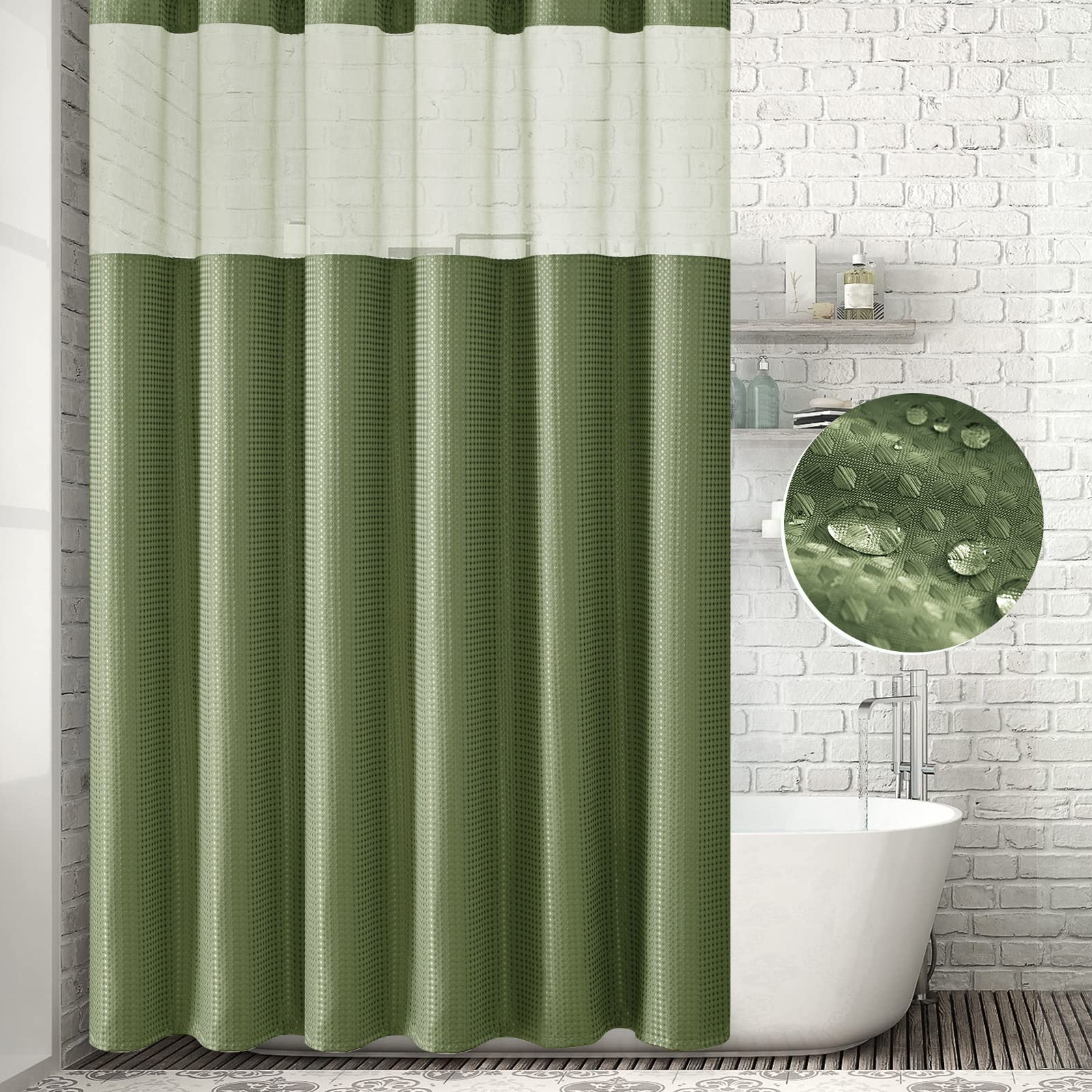 sage shower curtain