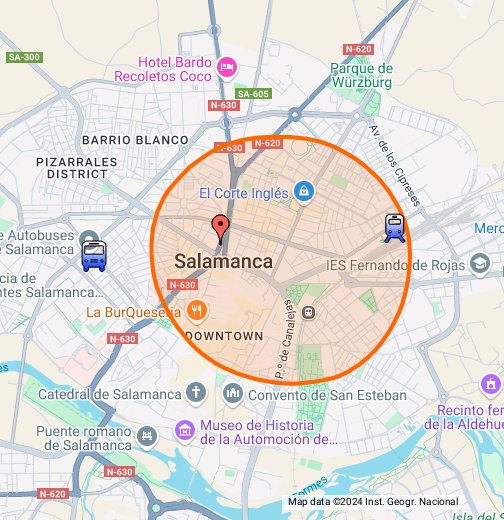 salamanca maps google